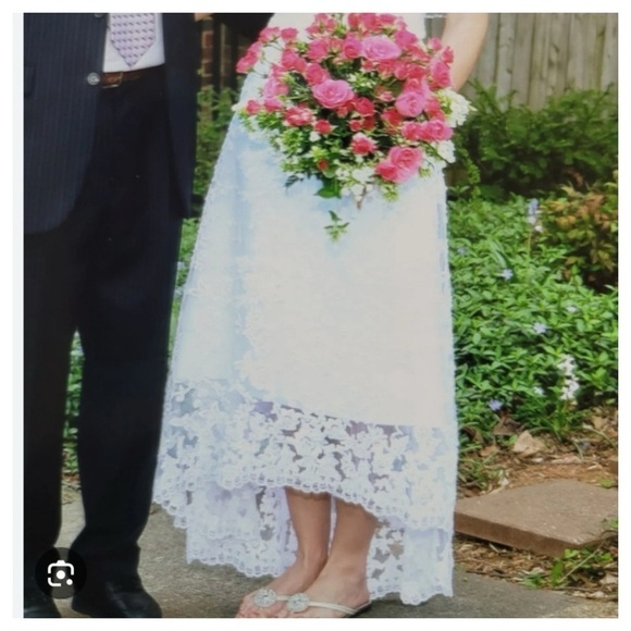 ALFRED ANGELO COLLECTION - 1774NT LACE ON NET GOWN WEDDING DRESS size 8 NWT - Picture 14 of 16